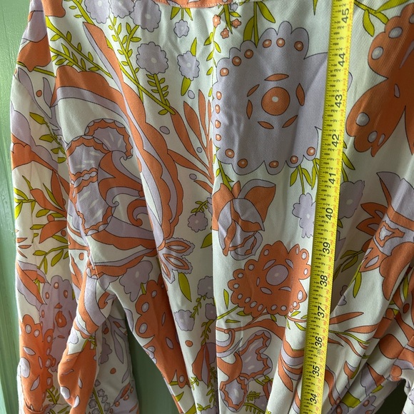 Kassatex cravings floral kimono kaftan maxi lounge wrap dress robe sz 2 large - Picture 6 of 10